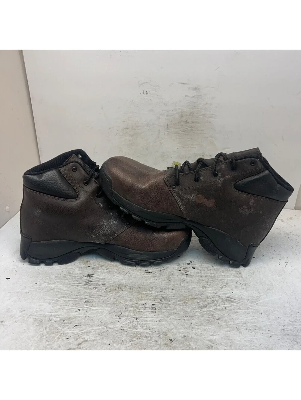 Nautilus Men's 6” Safety Toe Work Boots N1505 Brown Leather Size 12M